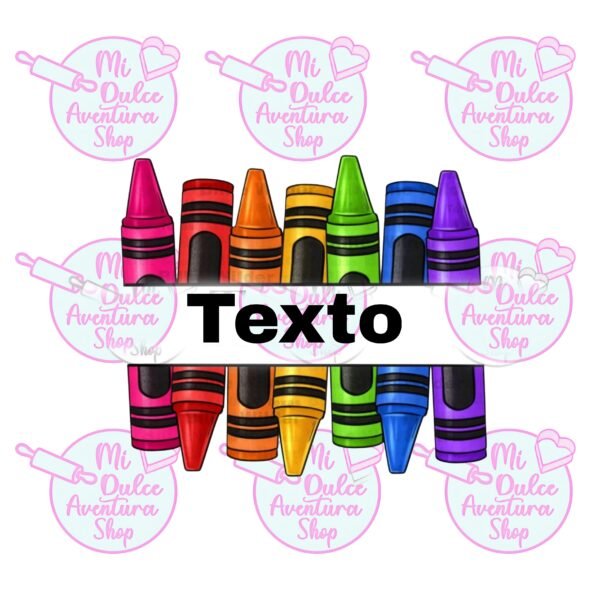Crayones letrero