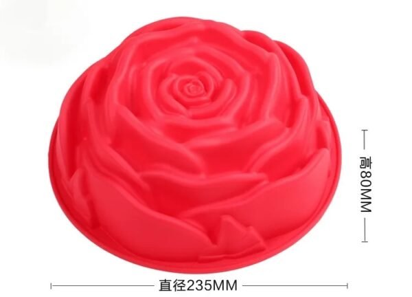 Rosa Molde silicón 21 cm
