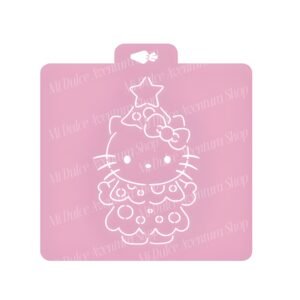 Stencil PYO Acuarela Kitty árbol