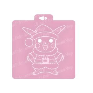 Stencil PYO Acuarela Pikachu santa