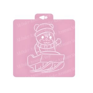 Stencil Acuarela Ternurin trineo