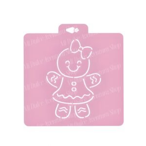 Stencil PYO Acuarela niña jengibre