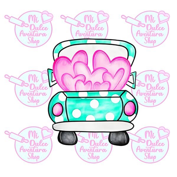 Camioneta corazones