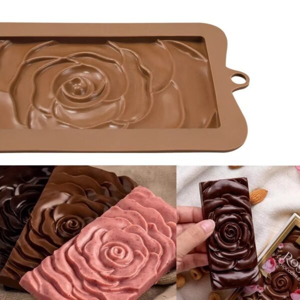 Molde tablilla chocolate rosa