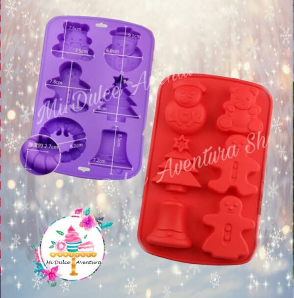 Molde varios navidad 7 cm