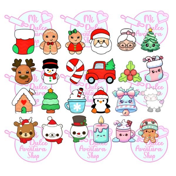 Set adviento 24 pz 5 cm