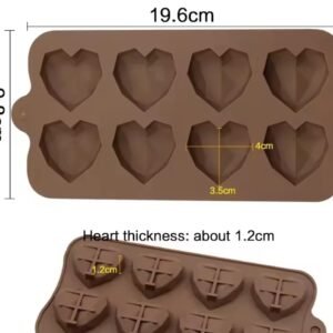 Minis corazon geometríco 4 cm