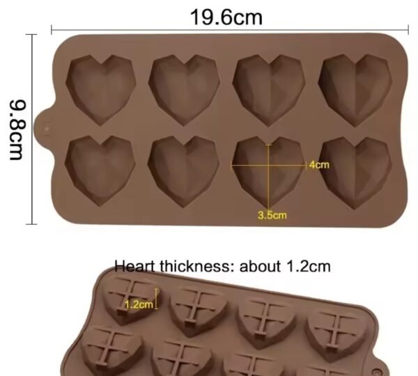 Minis corazon geometríco 4 cm