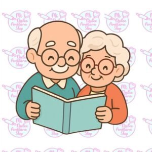 Cortador Galletas Abuelos Leyendo