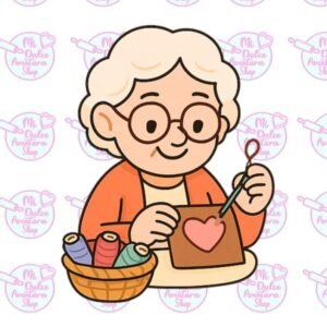 Cortador Galletas Abuela Tejiendo