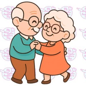 Cortador Galletas Abuelos Bailando
