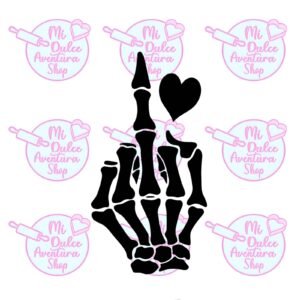 Cortador Galletas Mano Esqueleto