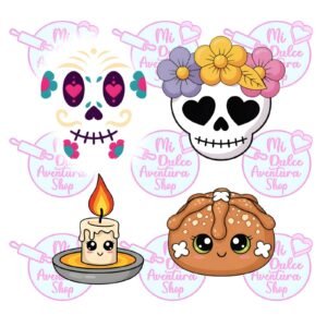 Cortadores de Galletas Set Calaveritas de Azucar