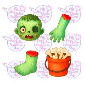 Cortadores de Galletas Set Zombie