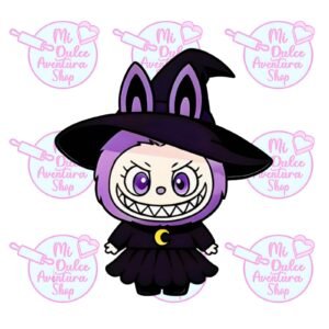 Cortador Galletas Labubu Sombrero bruja