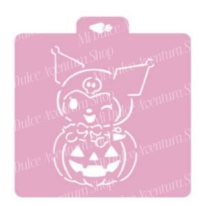 Stencil Acuarela Kuromi Calabaza