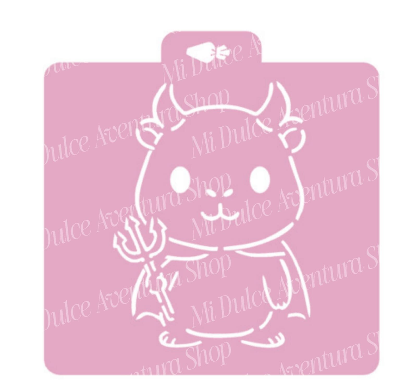 Stencil Acuarela Capibara Diablito