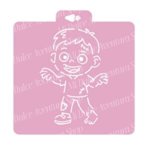 Stencil Acuarela Niño Zombie