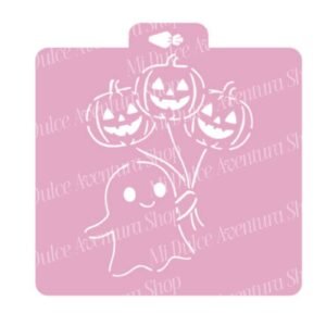 Stencil Acuarela Fantasma Globos