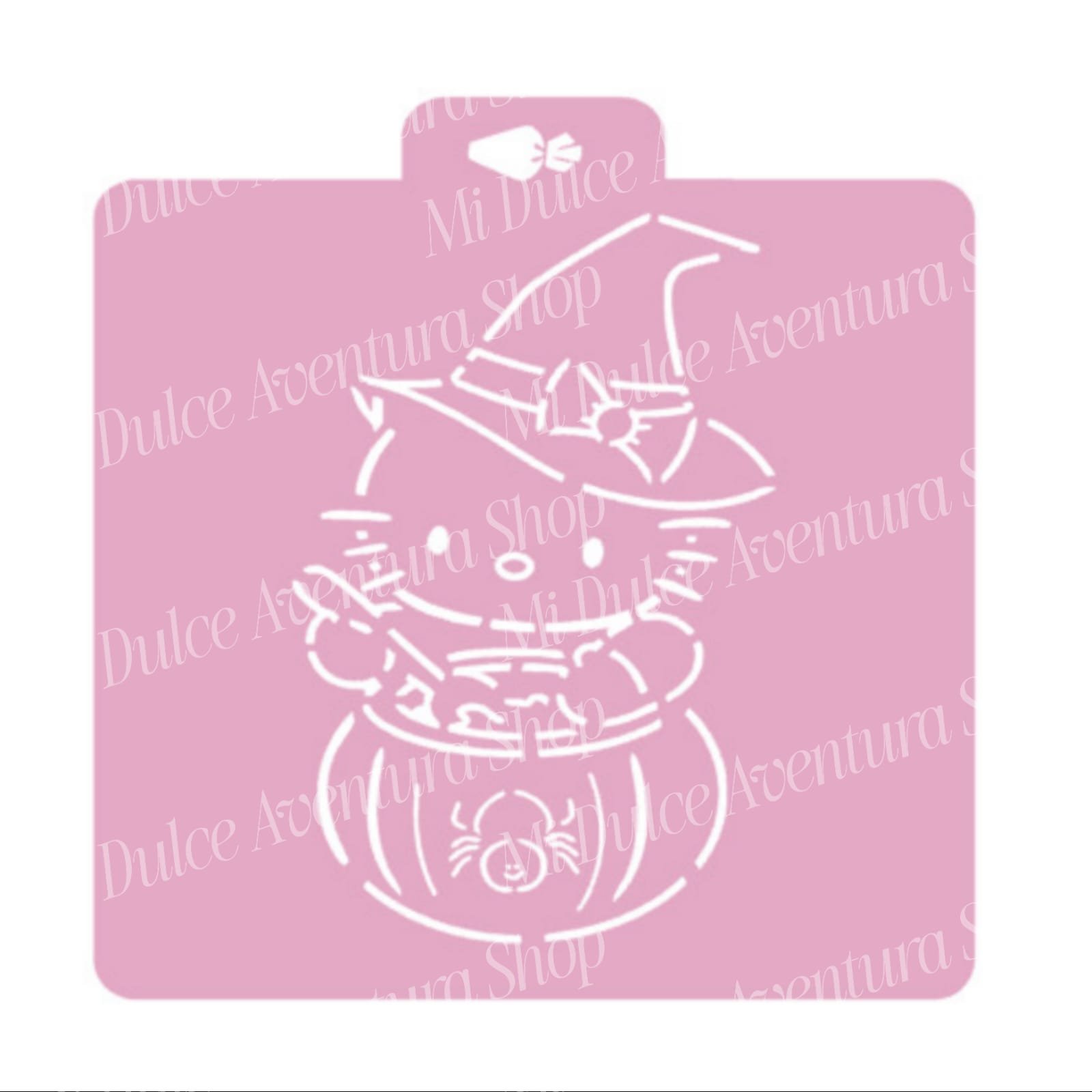 Stencil Acuarela Hello kitty caldero