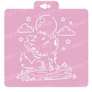 Stencil Acuarela Lobito