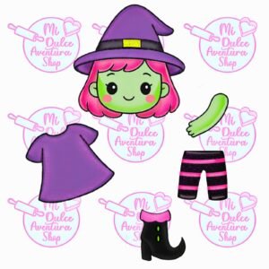 Cortador Galletas Armable Set 5 pz Brujita