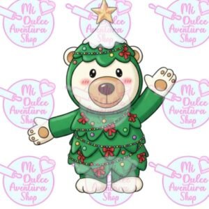 Cortador de Galletas Oso Disfraz Arbol