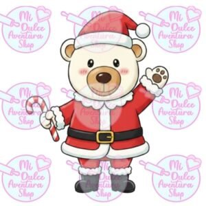 Cortador de Galletas Osito Santa