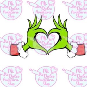 Cortador de Galletas Manos Grinch