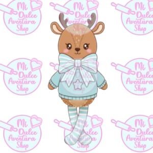 Cortador de Galletas Reno Larguito