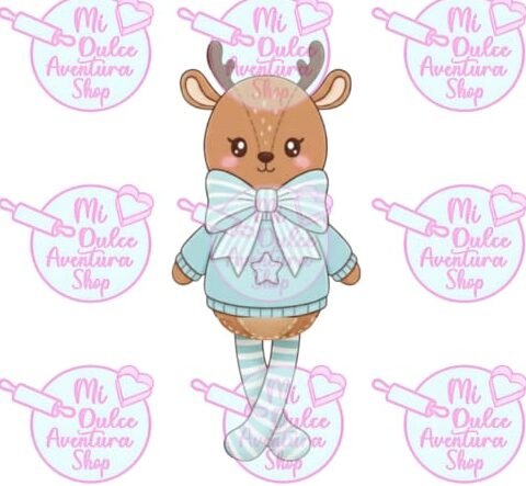 Cortador de Galletas Reno Larguito