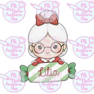 Cortador de Galletas Señora Claus Caramelo