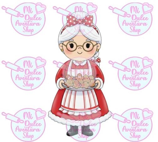 Cortador de Galletas Señora Claus Galletas