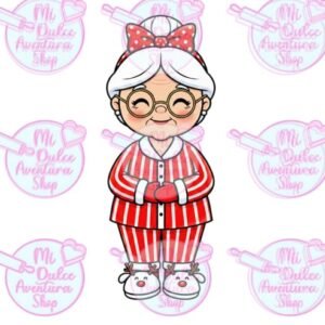 Cortador de Galletas Señora Claus Pijama