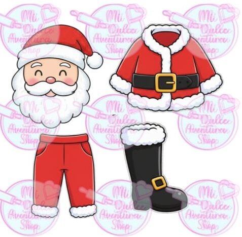 Cortador de Galleta Set Traje Santa