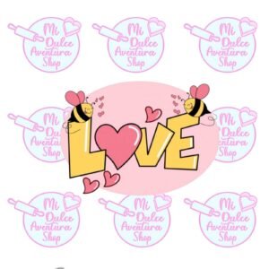 Cortador de Galletas Love Abejas