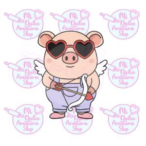 Cortador de Galletas Cerdito Cupido