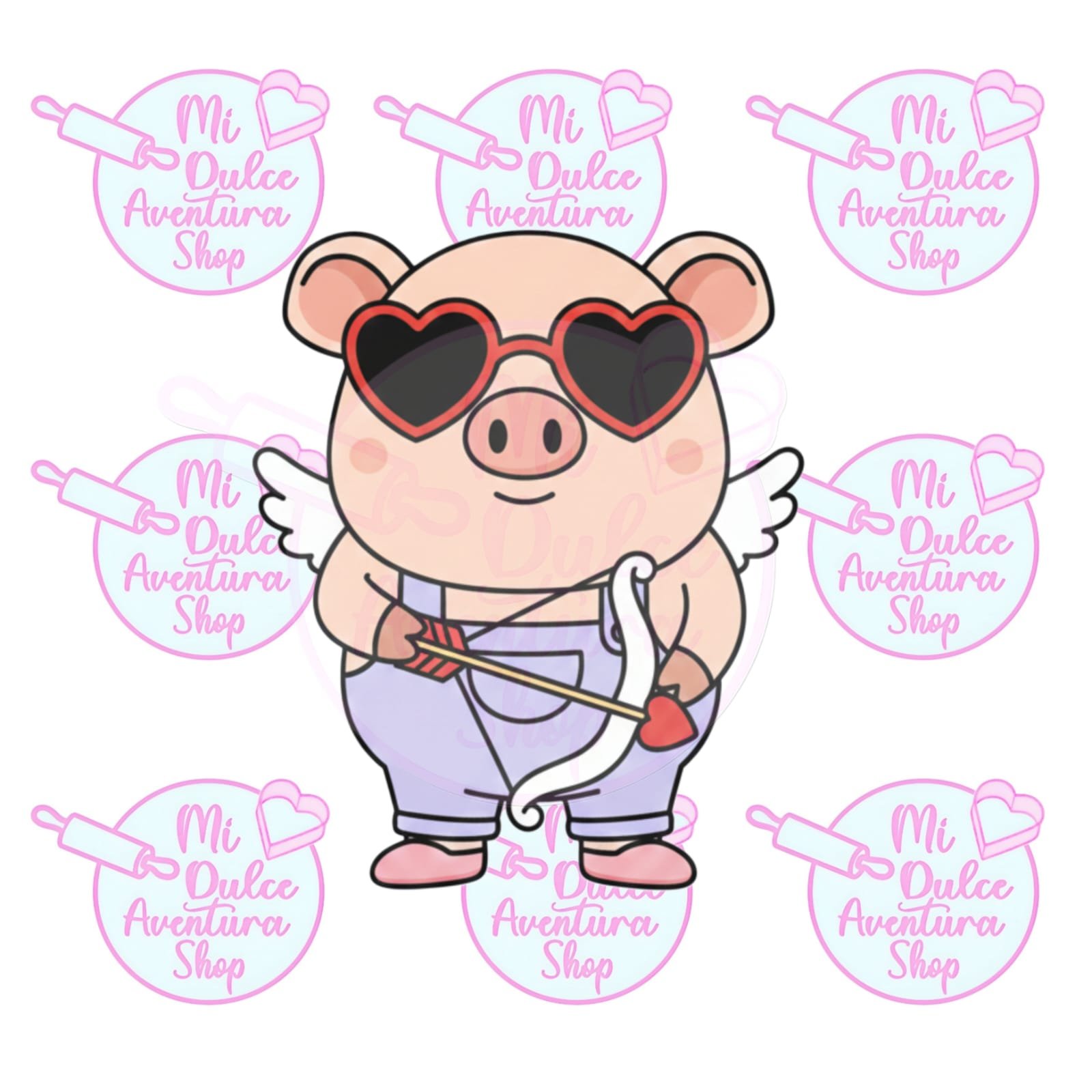 Cortador de Galletas Cerdito Cupido