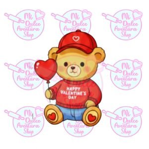 Cortador de Galletas Osito Valentine Day