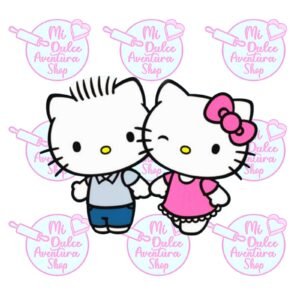 Cortador de Galletas Kitty Pareja