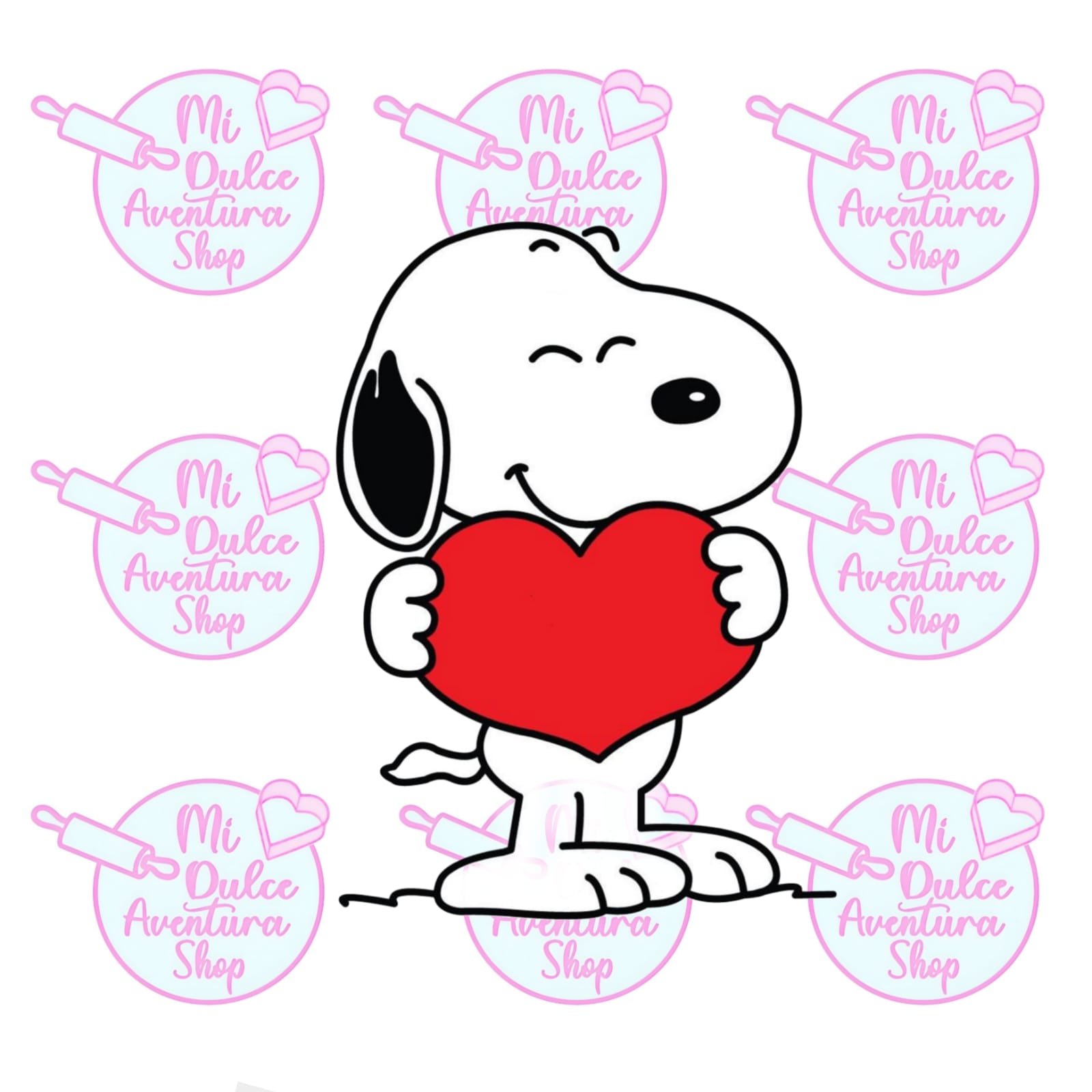 Cortador de Galletas Snopy Corazoncito