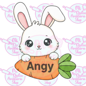 Cortador Galletas Conejo Zanahoria Nombre