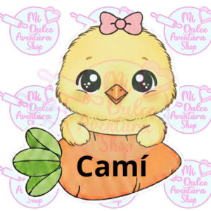 Cortador Galletas Pollita Zanahoria Nombre