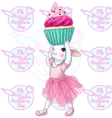 Cortador Galletas Coneja Cupcake