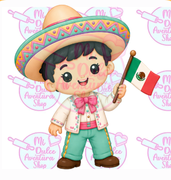 Cortador Galleta Mexicanito Bandera