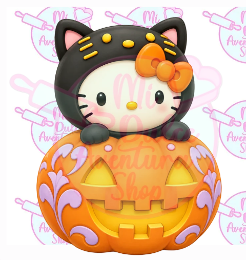 Cortador Galleta Kitty en Calabaza