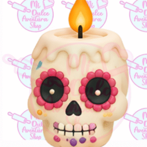 Cortador Galletas Calavera Vela