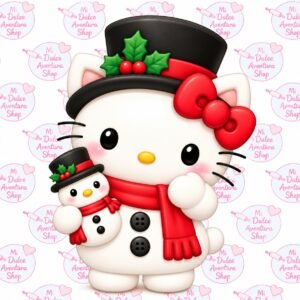 Cortador Galletas Kitty Snowman