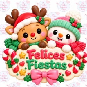 Cortador Galletas Felices Fiestas