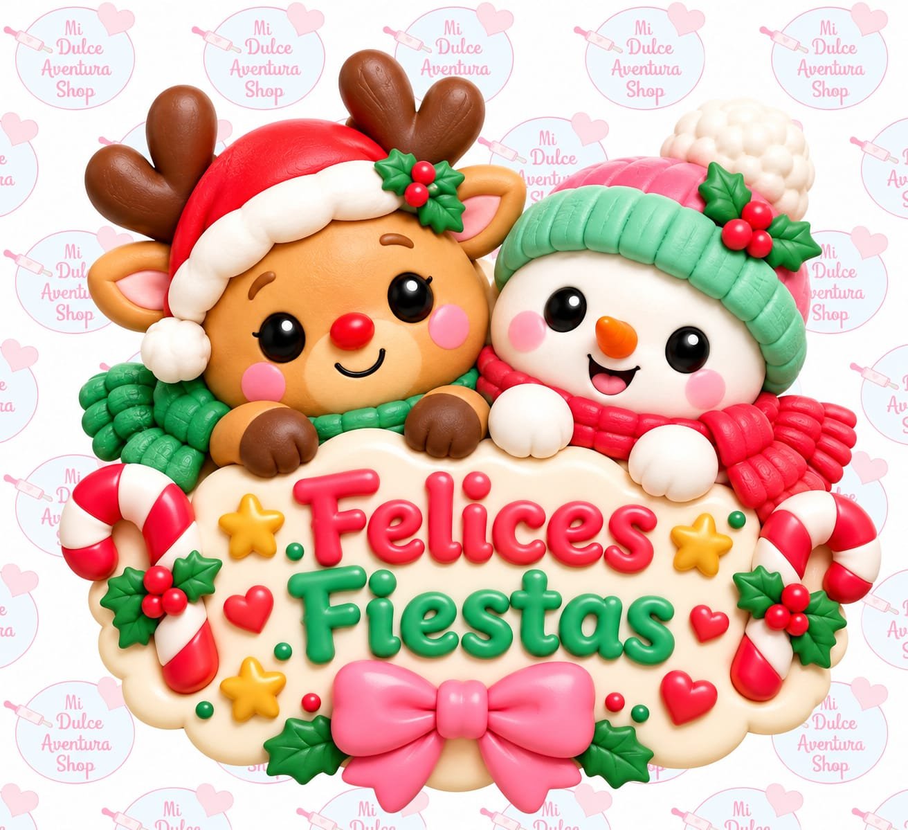 Cortador Galletas Felices Fiestas